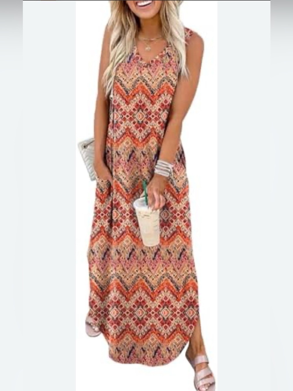 Last Chance ❌Adorable boho dress size large